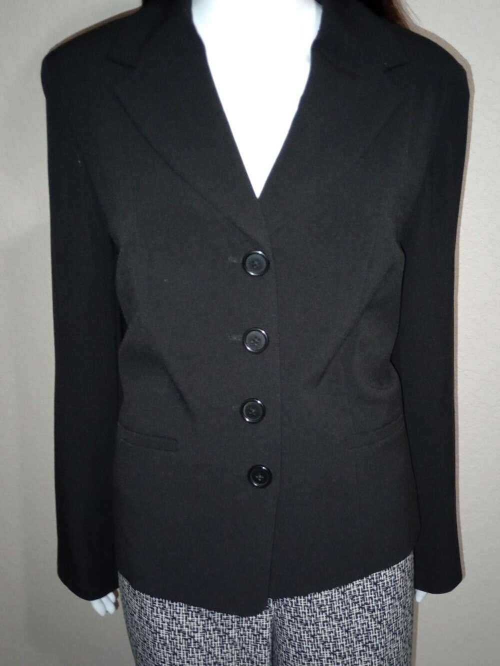 East 5th Black Tailored Blazer Size 14